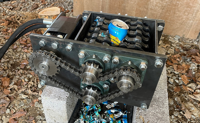 aluminum can shredder for melting down