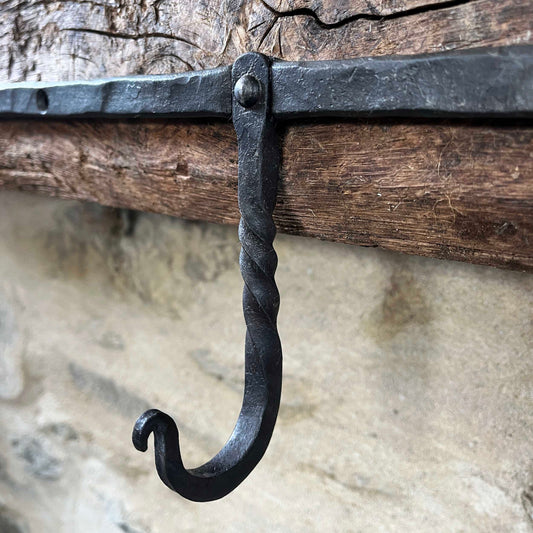 Triple hook with scrolled ends