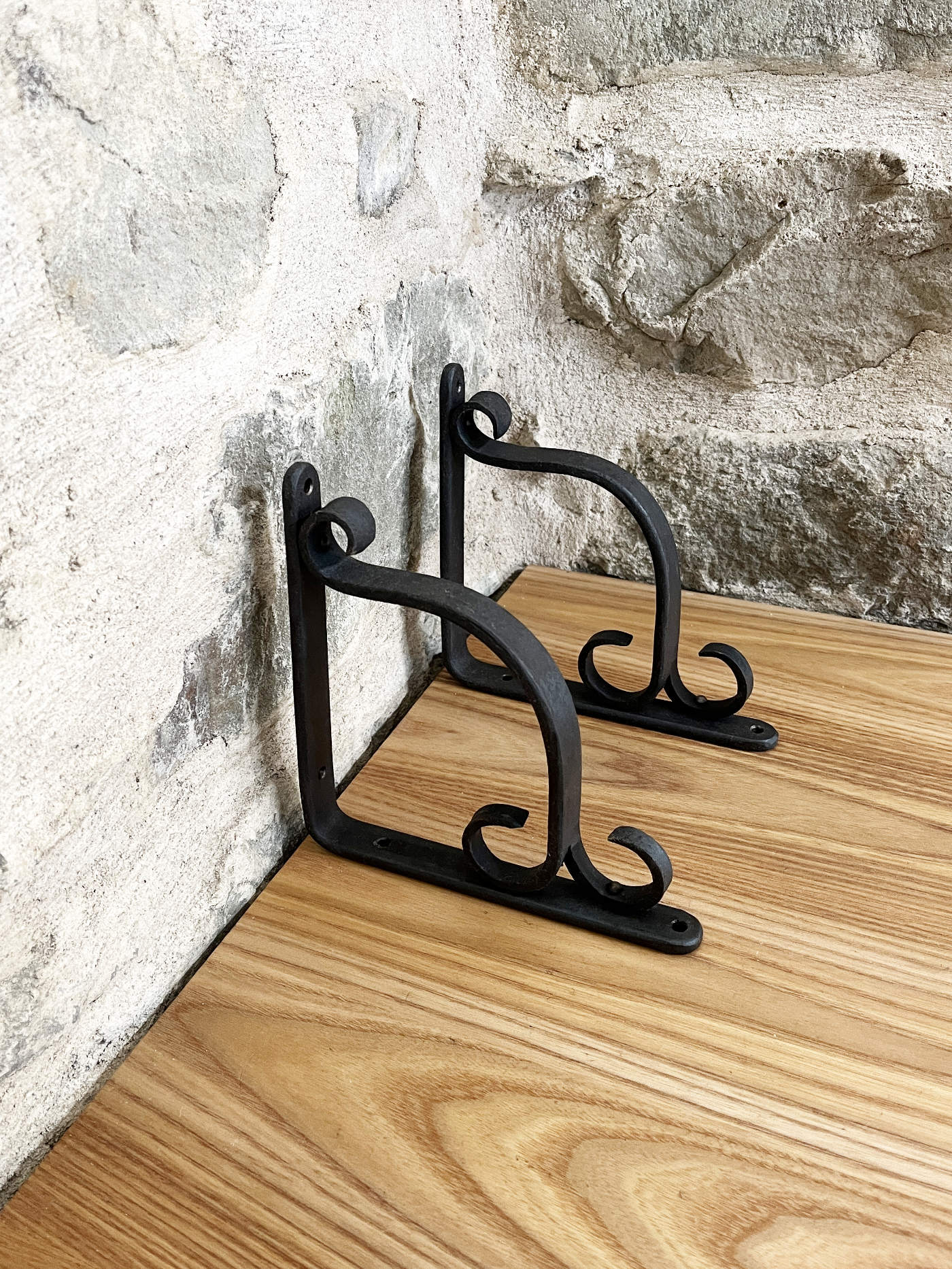 Shelf Brackets - Split Scroll