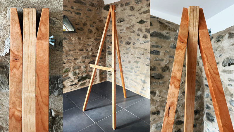 Adjustable and collapsible artist easel