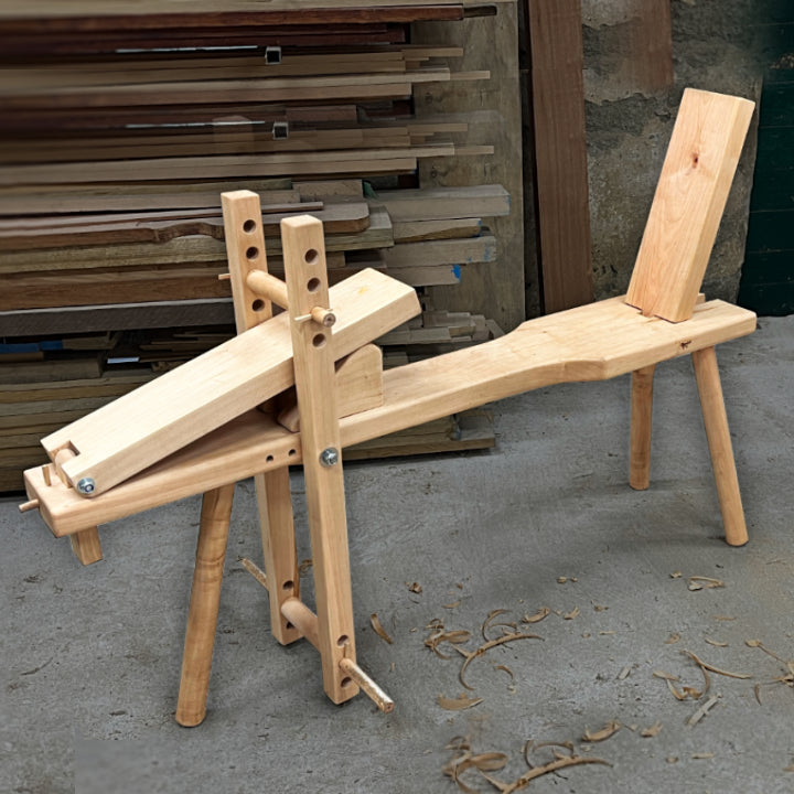 traditional english shave horse with upgrades